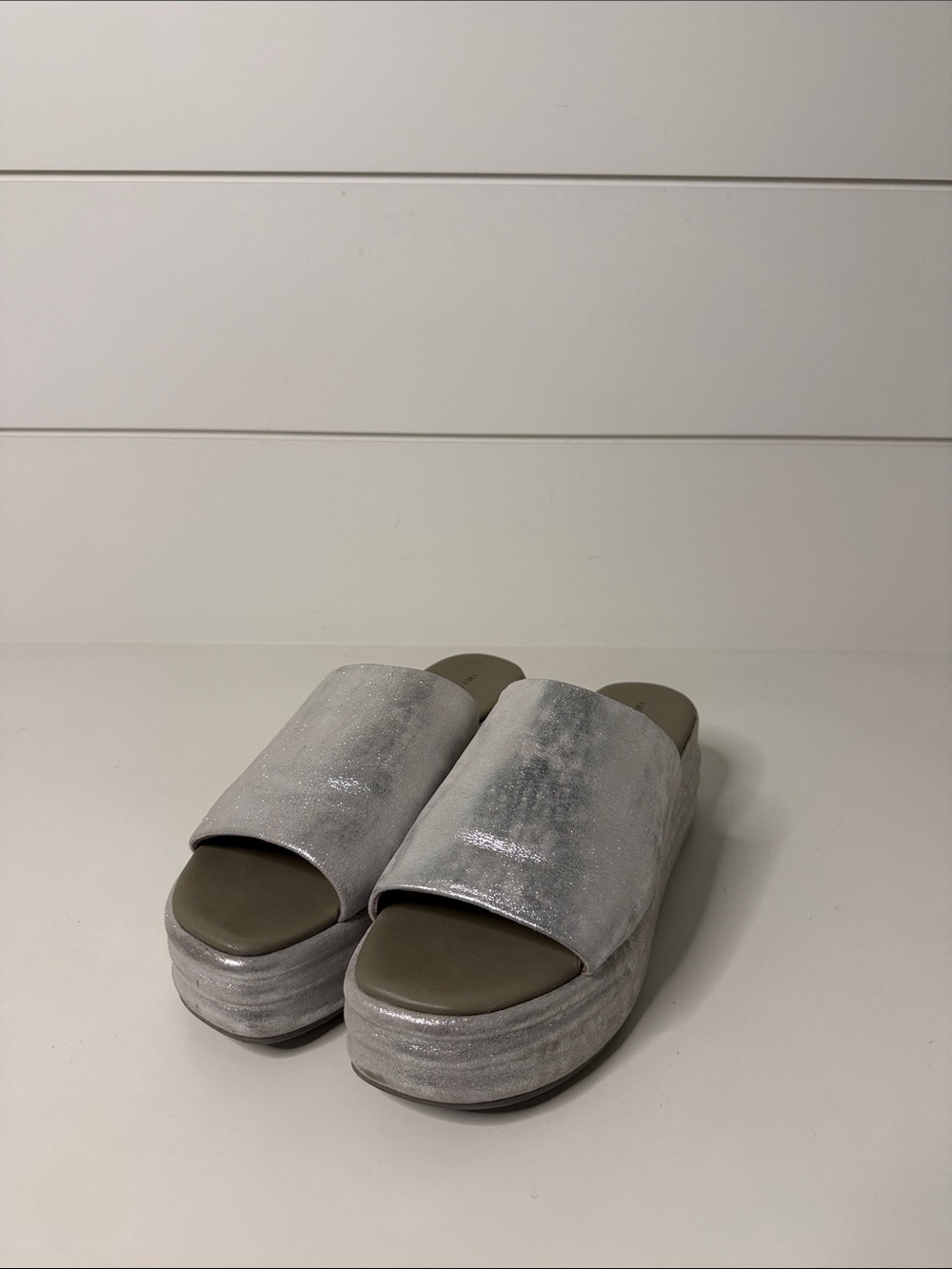 Free People Harbor Flatforms Silver